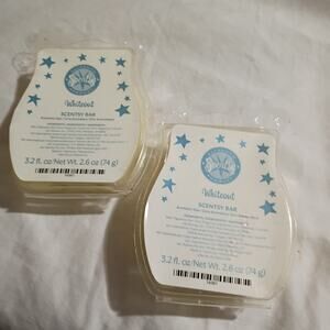 Scentsy Bar WHITEOUT 3.2 oz Authentic(Set of 2) scented wax- NEW
